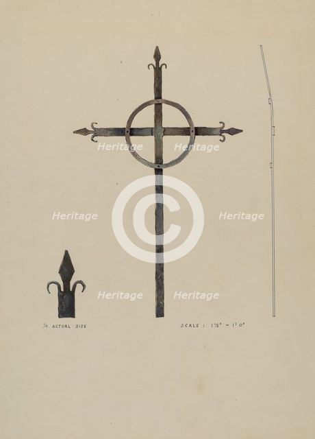 Cross, c. 1936. Creator: Kurt Melzer.