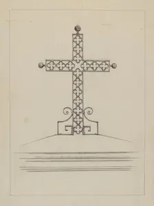 Cross, c. 1937. Creator: Arelia Arbo
