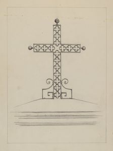 Cross, c. 1937. Creator: Arelia Arbo