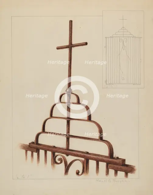 Cross, c. 1937. Creator: Manuel G. Runyan.