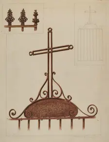 Cross, c. 1937. Creator: Manuel G. Runyan