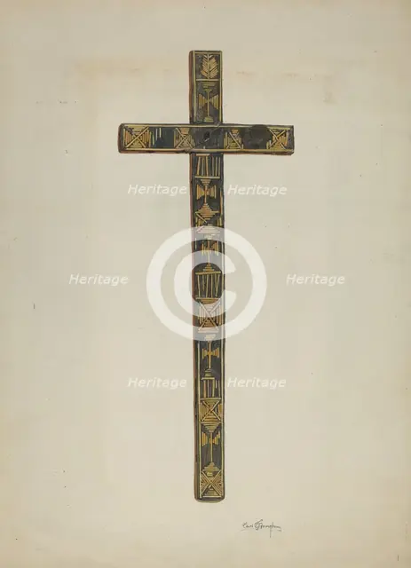 Cross, c. 1939. Creator: Carl O'Bergh.