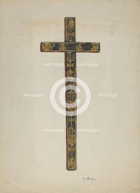 Cross, c. 1939. Creator: Carl O'Bergh.