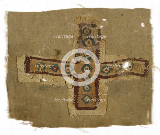 Cross, Egypt, Roman period (30 B.C.- 641 A.D.), 5th/6th century. Creator: Unknown.