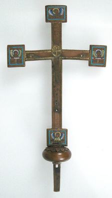 Cross, European, 19th century (12th century style). Creator: Unknown