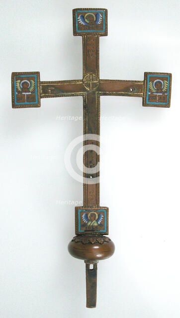 Cross, European, 19th century (12th century style). Creator: Unknown.