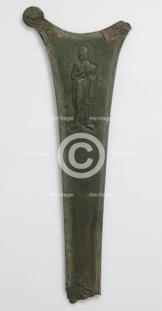 Cross Fragment with Saint John the Theologian, Byzantine, 11th century. Creator: Unknown.