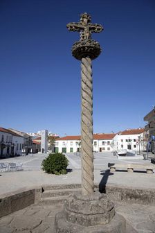 Cross in the city square, Castelo Branco, Portugal, 2009. Artist: Samuel Magal