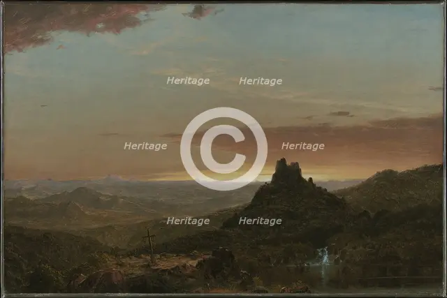 Cross in the Wilderness, 1857. Creator: Frederic Edwin Church.