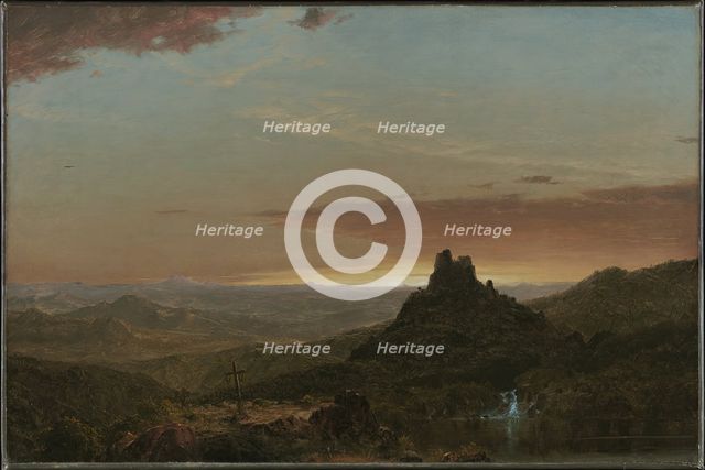 Cross in the Wilderness, 1857. Creator: Frederic Edwin Church.