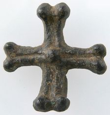 Cross, Merovingian or Carolingian, 8th-9th century. Creator: Unknown