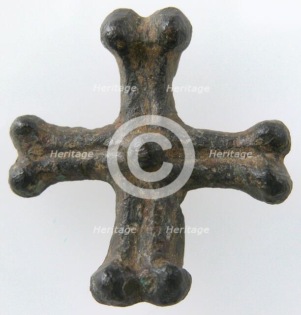 Cross, Merovingian or Carolingian, 8th-9th century. Creator: Unknown.