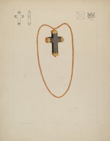 Cross Necklace, 1935/1942. Creator: Tulita Westfall
