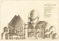 Cross-Section of the Church of the Holy Sepulchre, 1619. Creator: Jacques Callot