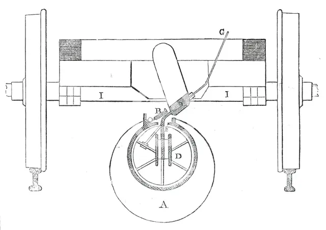 Cross section of the tube, &c., 1845. Creator: Unknown.