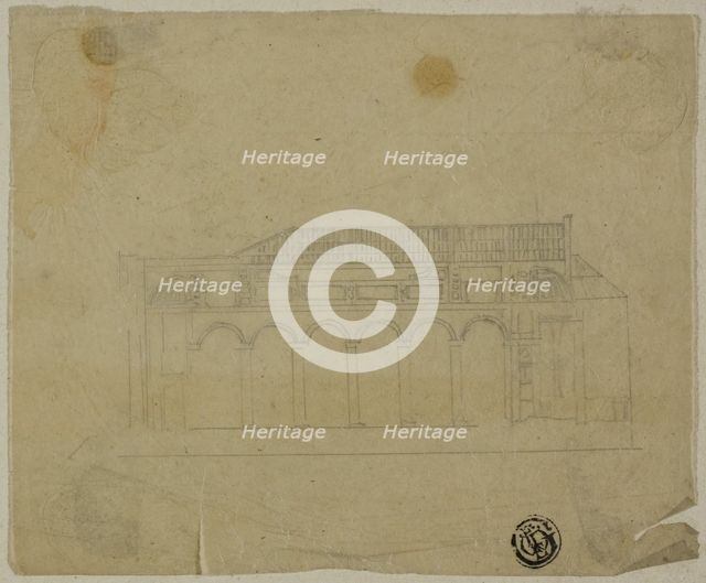 Cross-Section of Basilica, n.d. Creator: Unknown.