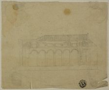 Cross-Section of Basilica, n.d. Creator: Unknown
