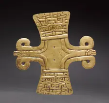 Cross-Shaped Ornament, c. 500-200 BC. Creator: Unknown
