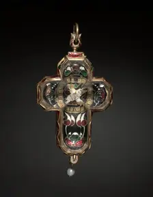 Cross-Shaped Clock, c. 1580-1600. Creator: P. Herbier (French)
