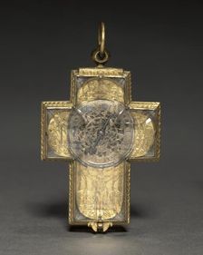 Cross-Shaped Clock, c. 1600. Creator: Urban Hörle (German)