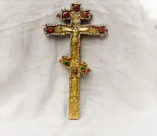 Cross with the likeness of the Holy Martyr Ipatii, vestry of the Ipatievsky Monastery, Kostroma,1911 Creator: Sergey Mikhaylovich Prokudin-Gorsky