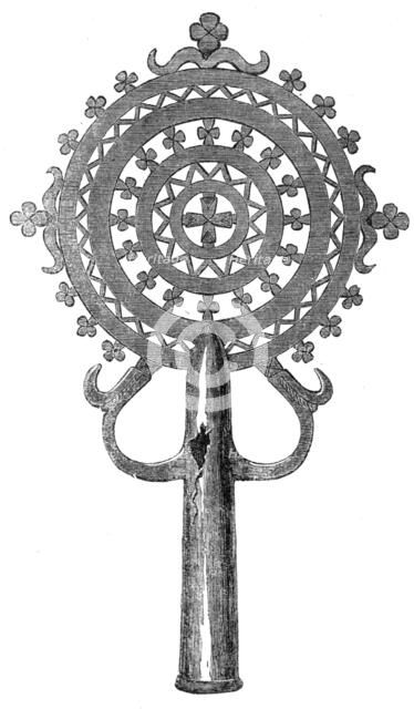 Cross used in processions, 1868. Creator: Unknown.