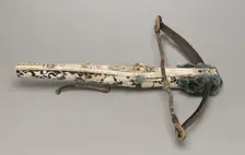 Crossbow and Cranequin of Elector Augustus I of Saxony, c. 1553-1573. Creator: Unknown