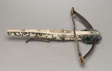 Crossbow and Cranequin of Elector Augustus I of Saxony, c. 1553-1573. Creator: Unknown