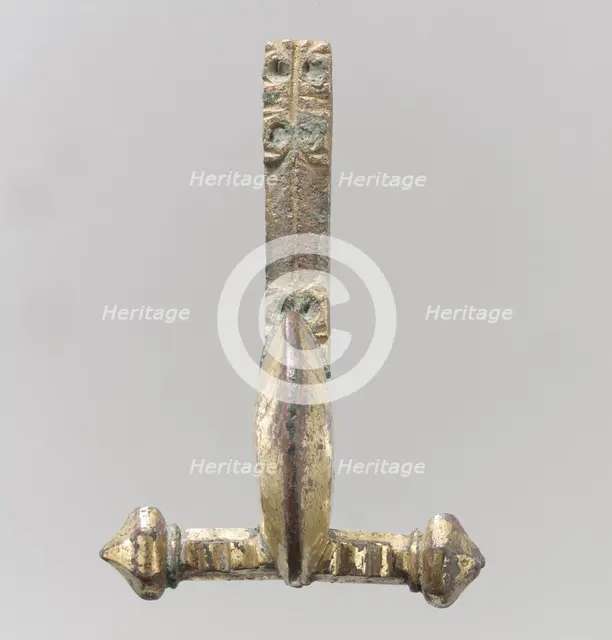 Crossbow Brooch, Late Roman, 4th century. Creator: Unknown.
