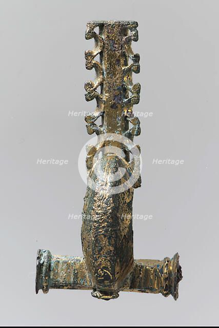 Crossbow Brooch, Late Roman, 4th century. Creator: Unknown.