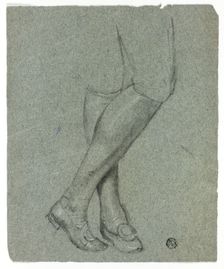 Crossed Legs of Standing Figure, n.d. Creator: John Downman