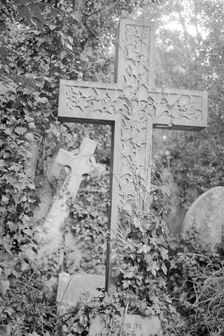 Crosses, Highgate Cemetery, Hampstead, London, 1997. Artist: John Gay