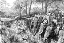 Crossing a River in the Terai, 1876. Creator: C.R.