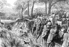 Crossing a River in the Terai, 1876. Creator: C.R.