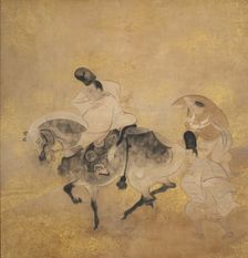 Crossing at Sano (Sano no watari), c. 1600-1640. Creator: Tawaraya S?tatsu (Japanese, died c. 1640), school of