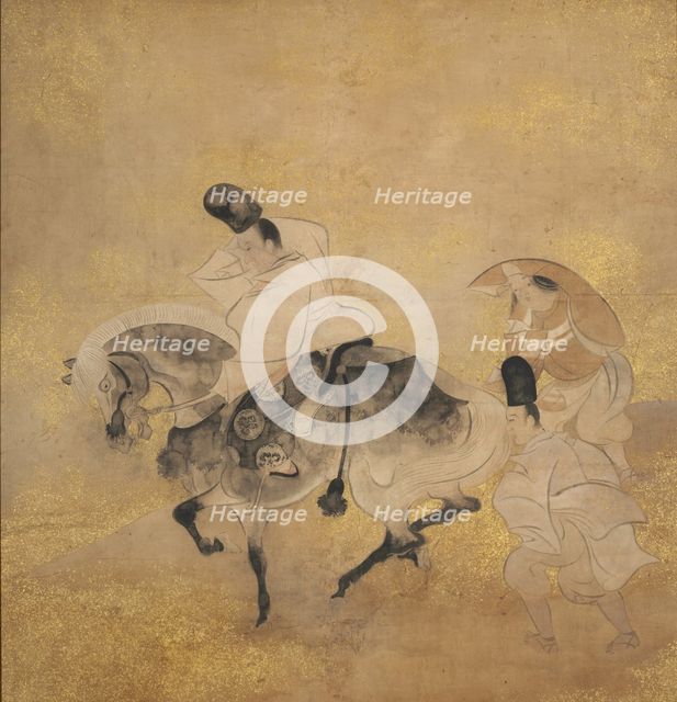 Crossing at Sano (Sano no watari), c. 1600-1640. Creator: Tawaraya S?tatsu (Japanese, died c. 1640), school of.