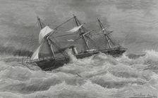 Crossing of the war frigate Navas de Tolosa to the Pacific ports, 1882, (1883). Creator: Tomás Carlos Capuz