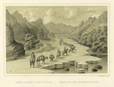 Crossing over the Ice on the Route to Okhotsk, 1856. Creator: Ivan Dem'ianovich Bulychev