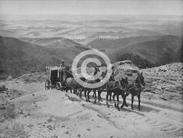 'Crossing San Marcos Pass, California', c1897. Creator: Unknown.