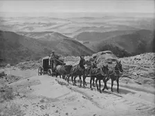 Crossing San Marcos Pass, California c1897. Creator: Unknown