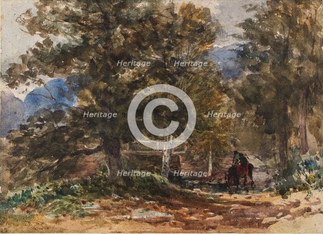 Crossing the Brook, 1846. Creator: David Cox the Elder.