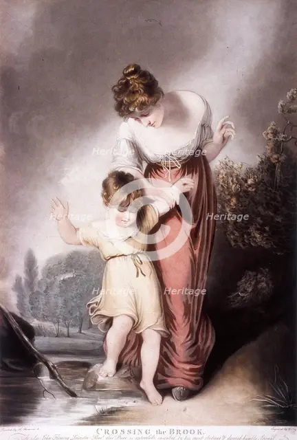 'Crossing the Brook', c1803. Artist: William Say