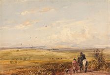 Crossing the Common, 1815-47. Creator: David Cox the Elder