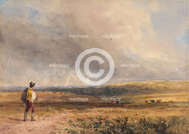 Crossing the Common, 1837. Creator: David Cox the Elder.