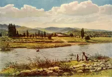 Crossing the Komati River 1902. Creator: Donald McCracken