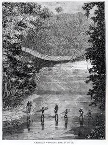 Crossing the Lulindi, Verney Lovett Cameron (1844-94) Creator: Unknown