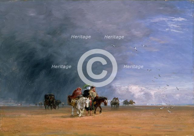 Crossing the Sands, 1848.  Creator: David Cox the elder.