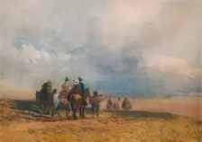 Crossing the Sands, Ulverston c1834. Artist: David Cox the elder