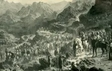 Crossing the Zamburak Kotal (1901). Creator: Unknown