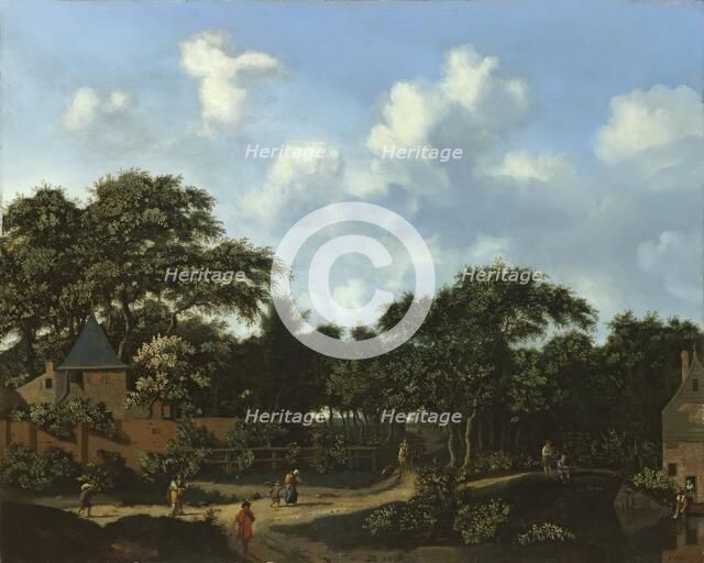 Crossroad in a Wood, unknown date. Creator: Jan van der Heyden.